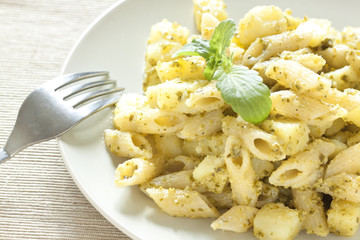 Pasta with pesto