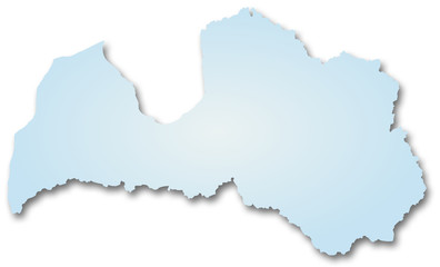 Carte de la Lettonie