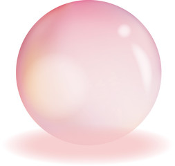 ピンクのシャボン玉、ボール
