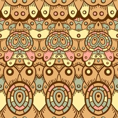 Ethnic seamless pattern. Indian