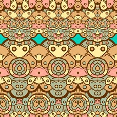 Ethnic seamless pattern. Indian