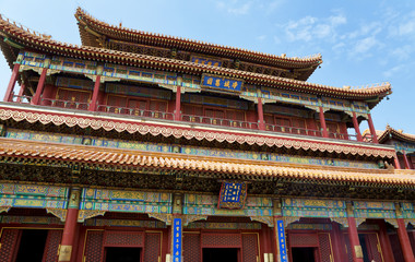 Fototapeta na wymiar Pekin, Świątynia Lamy - Yonghe Gong Dajie