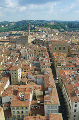 Fototapeta na wymiar Beautiful view in Florence, Italy