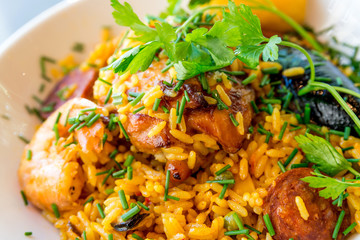 traditionnal spanish food paella