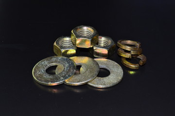 Гайки, шайбы, гровера