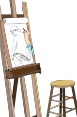 Atelier artistico - Schizzo di nudo