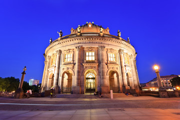 Fototapeta na wymiar night view of Bode Museum on museum island, Berlin