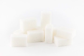 white cube sugar