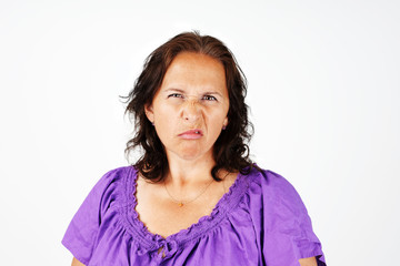 Grumpy middle age woman - 54090131