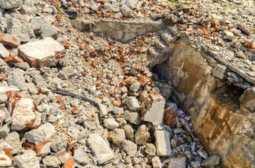 Destroyed wall