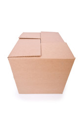 Carton boxes isolated on the white background