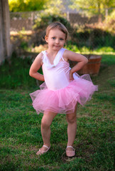 Ballerina Toddler Girl Outside © Ben