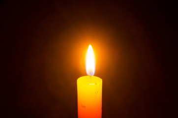 Candle light in the dark