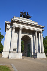 Fototapeta na wymiar Wellington Arch w Londynie