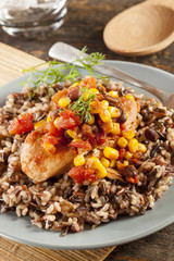 Southwestern Chicken with Rice and Corn