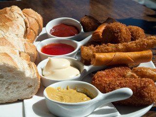Fingerfood on a plate