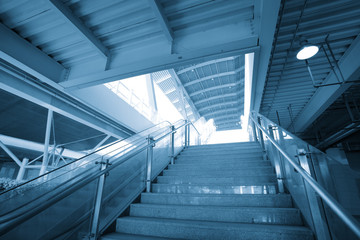 Marble staircase  in modern building