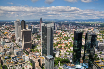Fototapeta na wymiar Luftbild von Frankfurt am Main