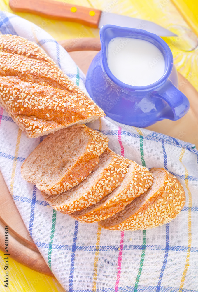 Wall mural bread