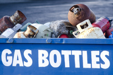 Old gas cylinders