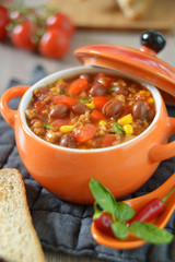 Mexikanisches Chili sin carne