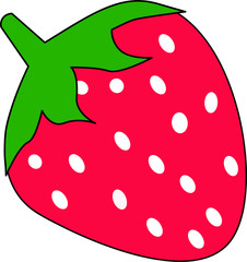 cartoon strawberry character