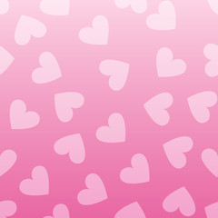 Seamless vintage pink heart pattern background.