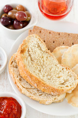 bread with olives