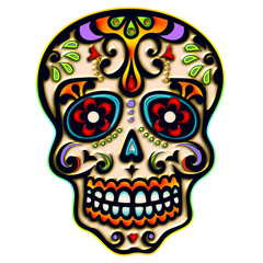 Sugar Skull, Mexiko, Totenkopf, Ornament