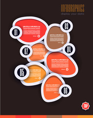 Obraz premium Infographics concept to display your data