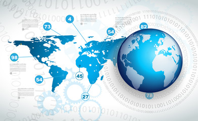 Infographic template for statistic data visualization.