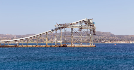 Mining industry port facility
