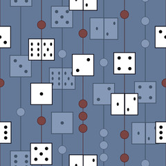 pattern with dices