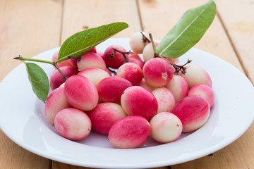 Fresh Karaunda (karonda) berry, (Carissa carandas)