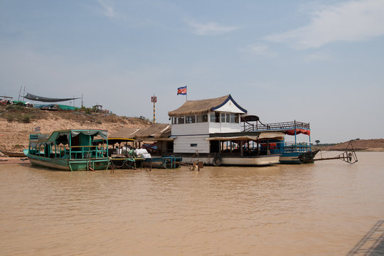 On banks of river near Tonle Sap Lake