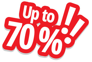 Up to 70 %!
