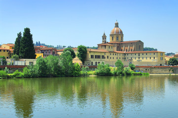 Fototapeta na wymiar San Frediano w Cestello kościoła, Florence, Italy.