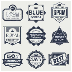 Obraz premium Monochrome Vintage Labels