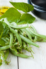 green asparagus beans raw