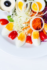 Boiled egg salad