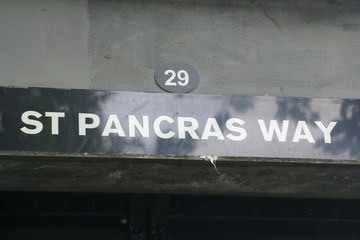 St Pancras Way Sign