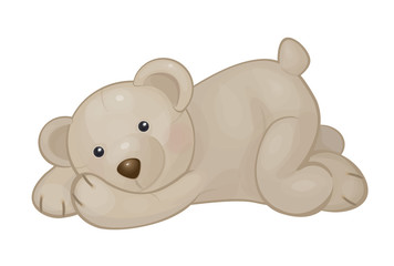 Vector of cute bear isolated.