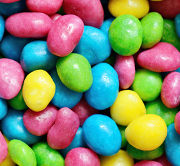 Bright colored candies