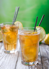 Glass of ice tea