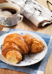 freshly baked croissant