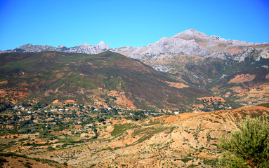 Rif Mountains landscape, Morocco, Africa