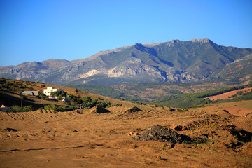Rif Mountains landscape, Morocco, Africa