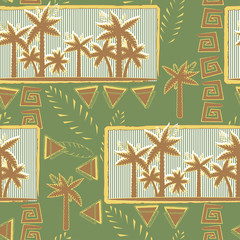 Palms pattern seamless background