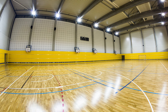 interior of a modern multifunctional gymnasium