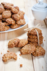 Diet and healthy muesli cookies